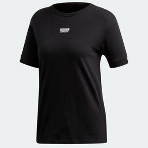 *NWT* Adidas Black Tee with White Accents